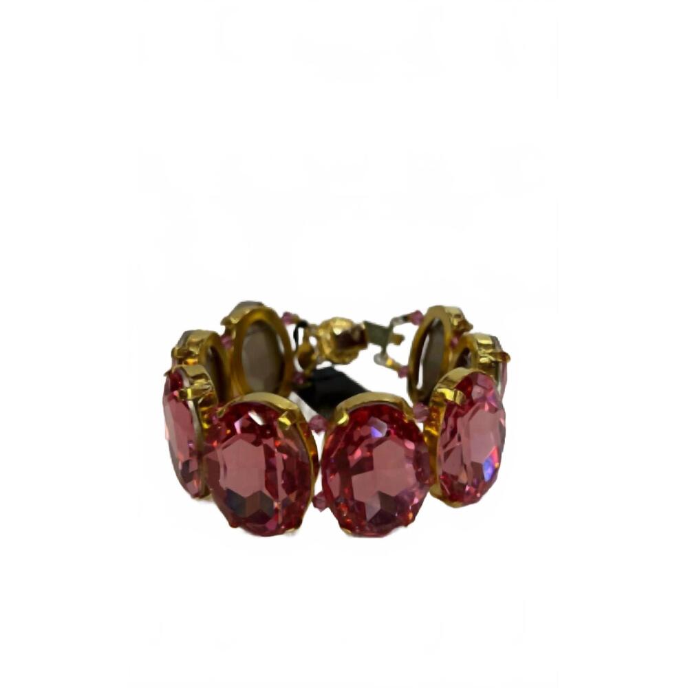 NEW LORREN BELL lorren bell chunky bracelet in fuchsia/gold